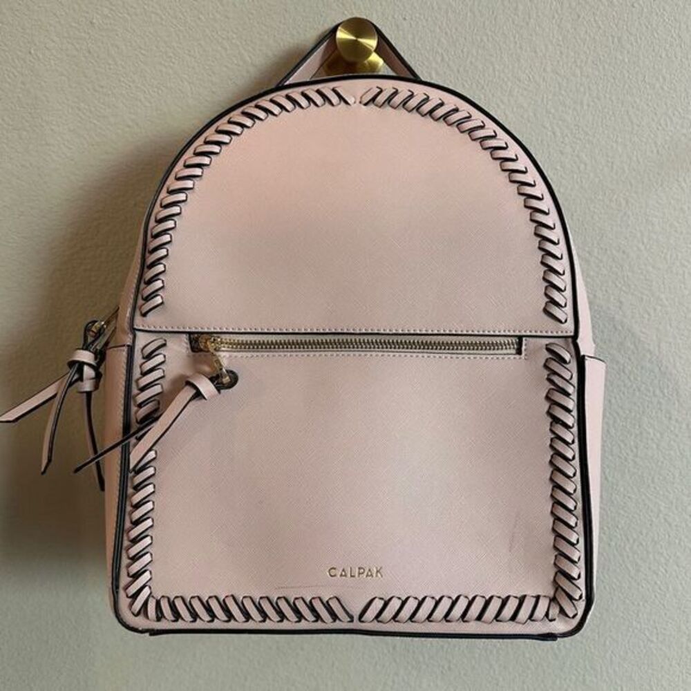 Calpak pale pink Backpack with Stitch Detail